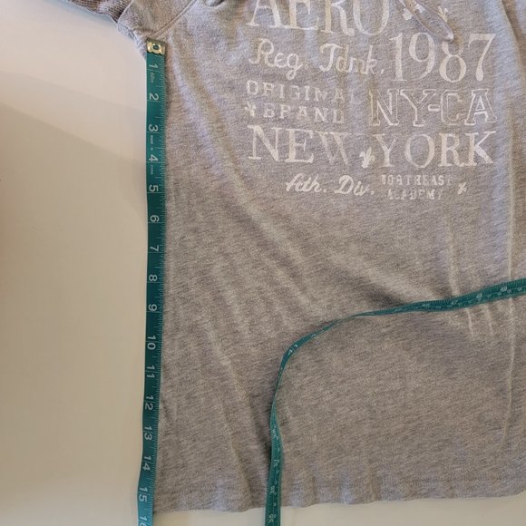 Aeropostale Gray Long Sleeve Tee Girl's Size Large - Picture 4 of 5